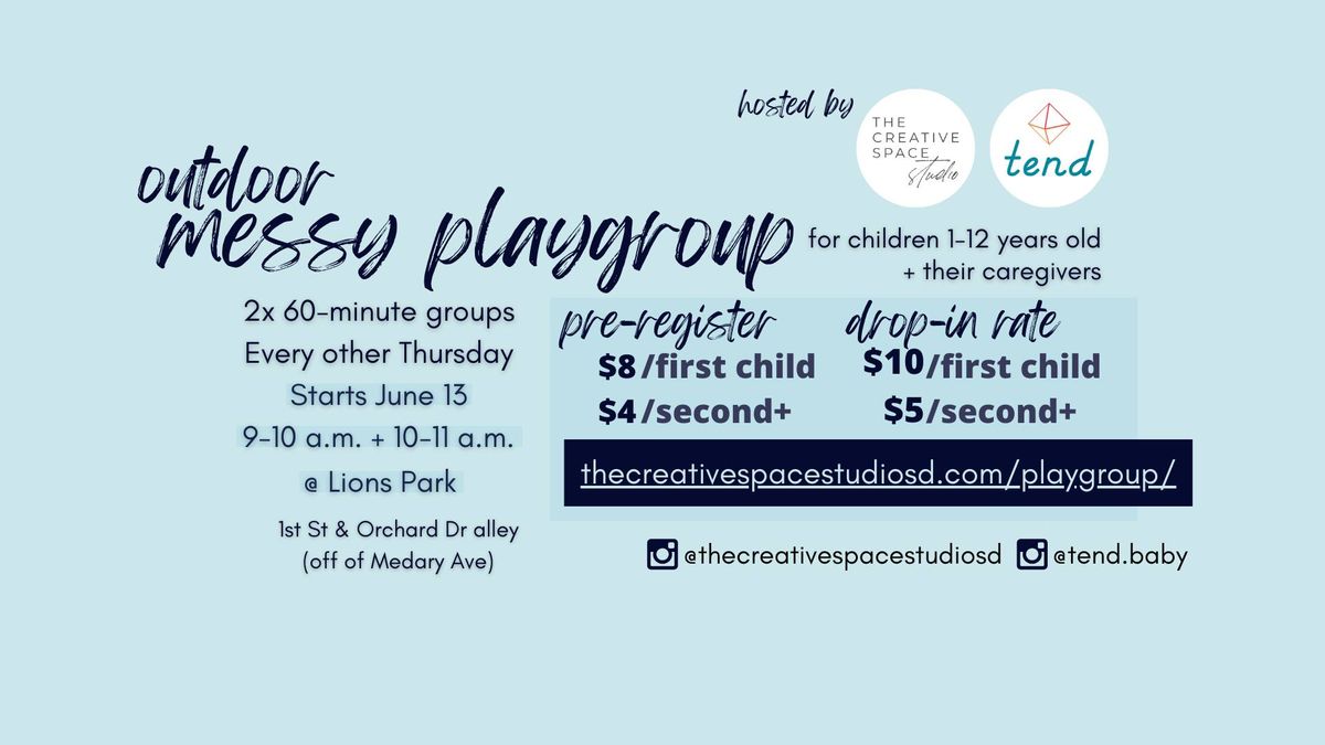 Outdoor messy playgroup