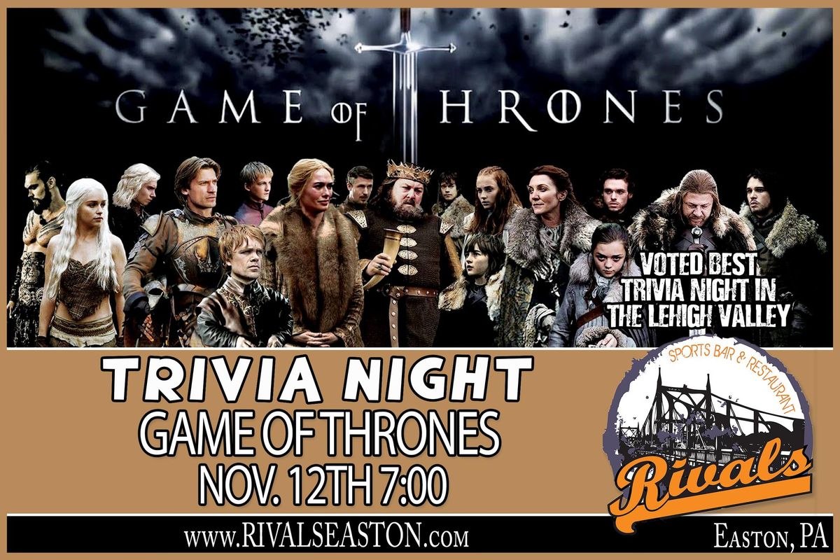 Trivia: Game of Thrones