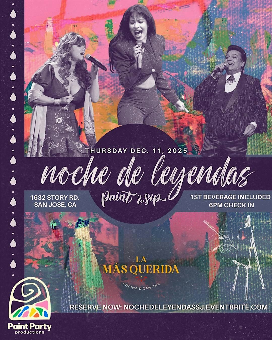 Noche de Leyendas Paint & Sip at La Mas Querida San Jose
