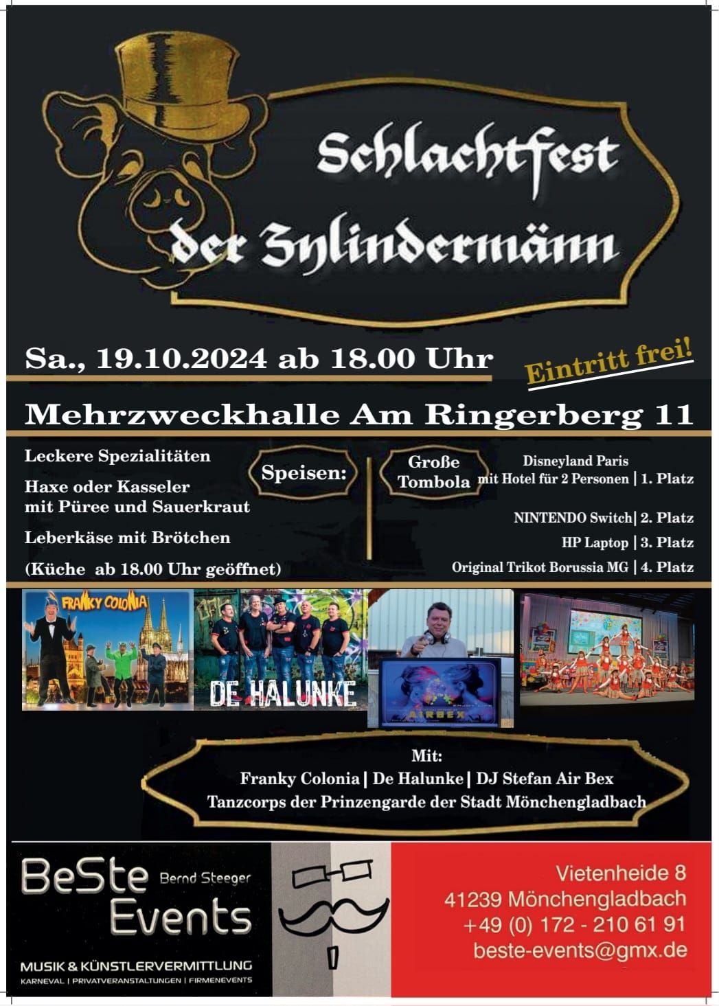 Schlachtfest der Zylinderm\u00e4nn 