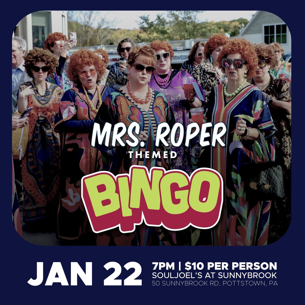 Mrs. Roper Themed Bingo for $2,550 CASH