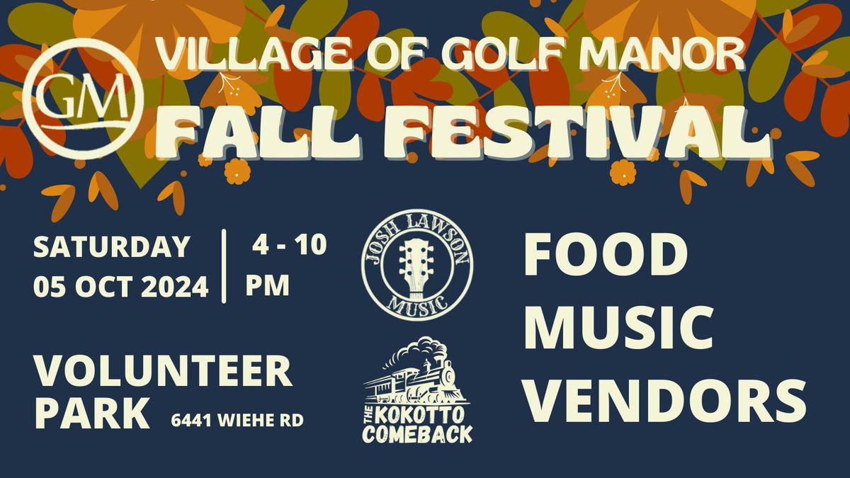 Golf Manor Fall Festival