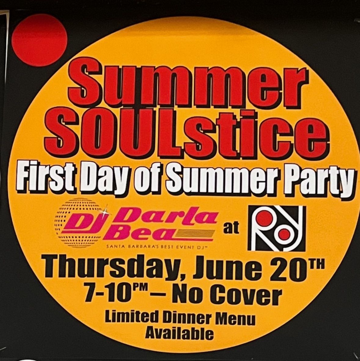 Summer SOULstice at ROY w\/DJ Darla Bea 