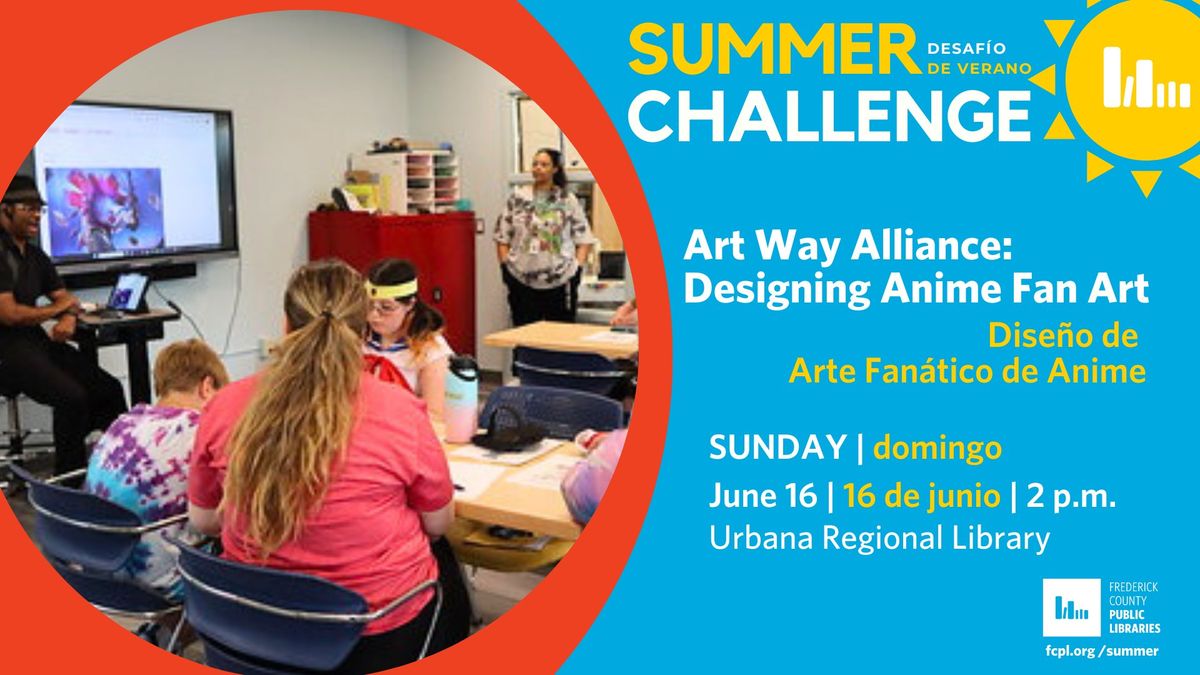 Designing Anime Fan Art for Teens with Art Way Alliance (ages 11-17)