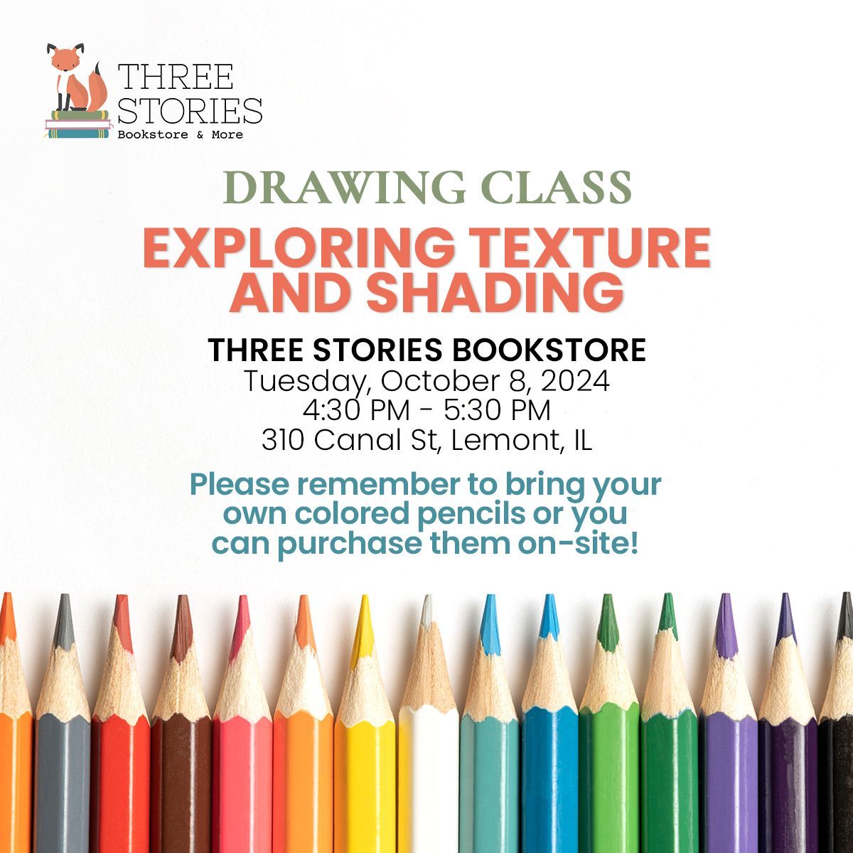 Evening Art Course: Color Pencil - Texture (FREE)