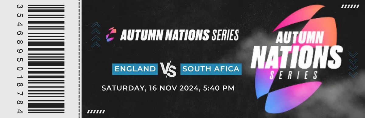 Autumn Internationals - England vs South Africa