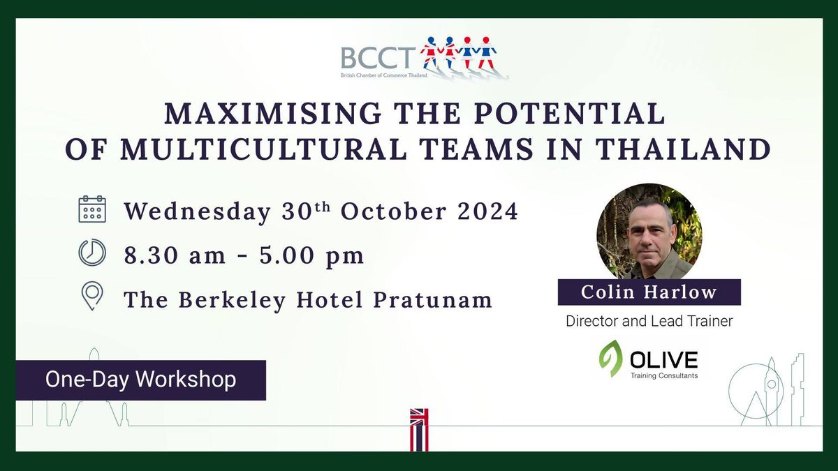 BCCT One-Day Workshop: Maximising the Potential of Multicultural Teams in Thailand