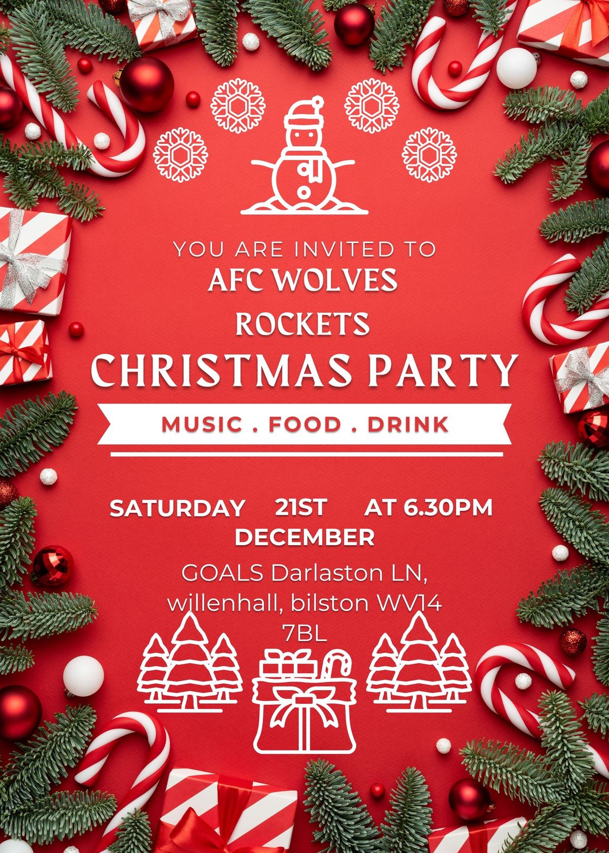 AFC wolves rockets Christmas Party