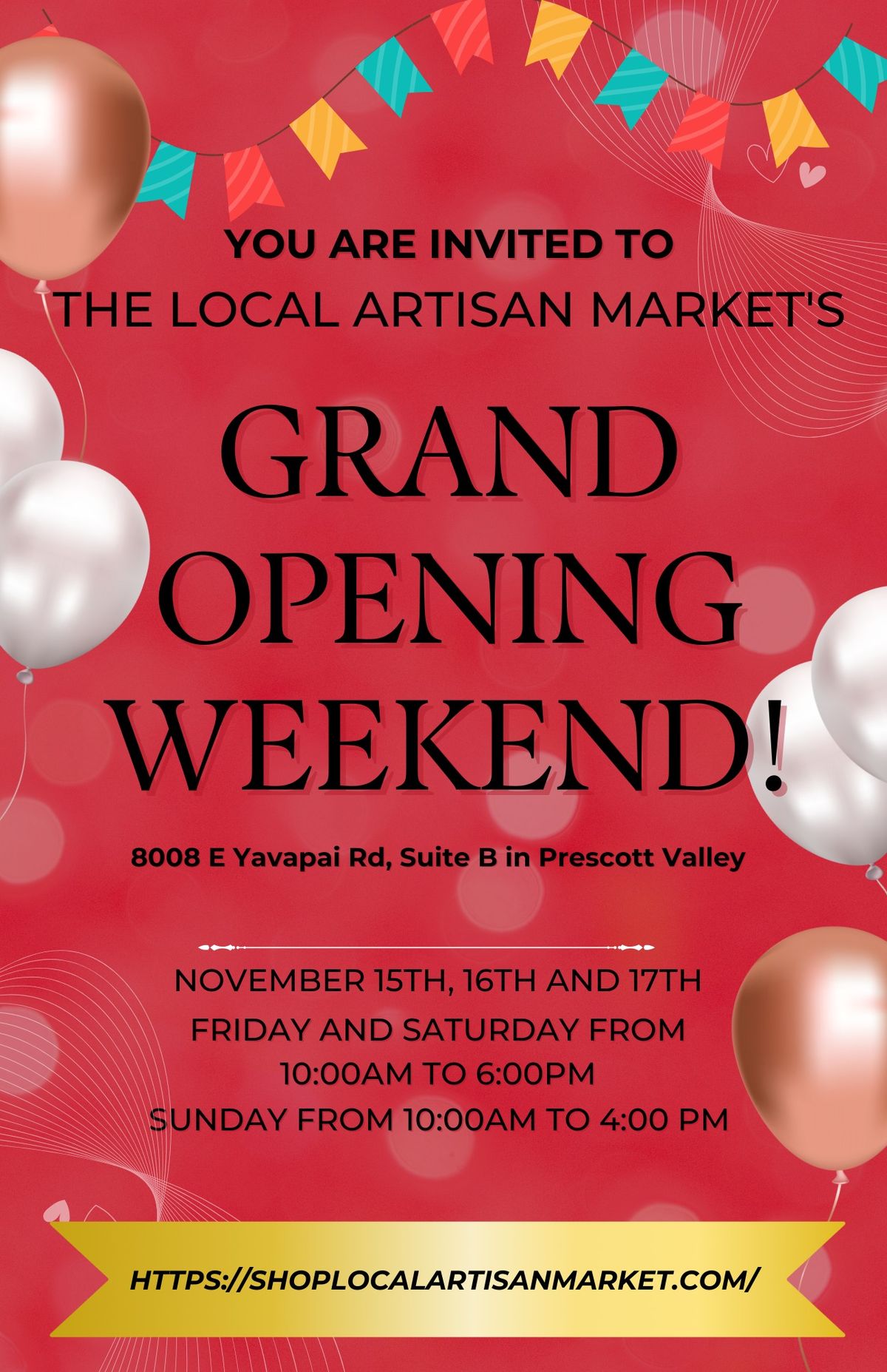 The Local Artisan Market's Grand Opening Weekend