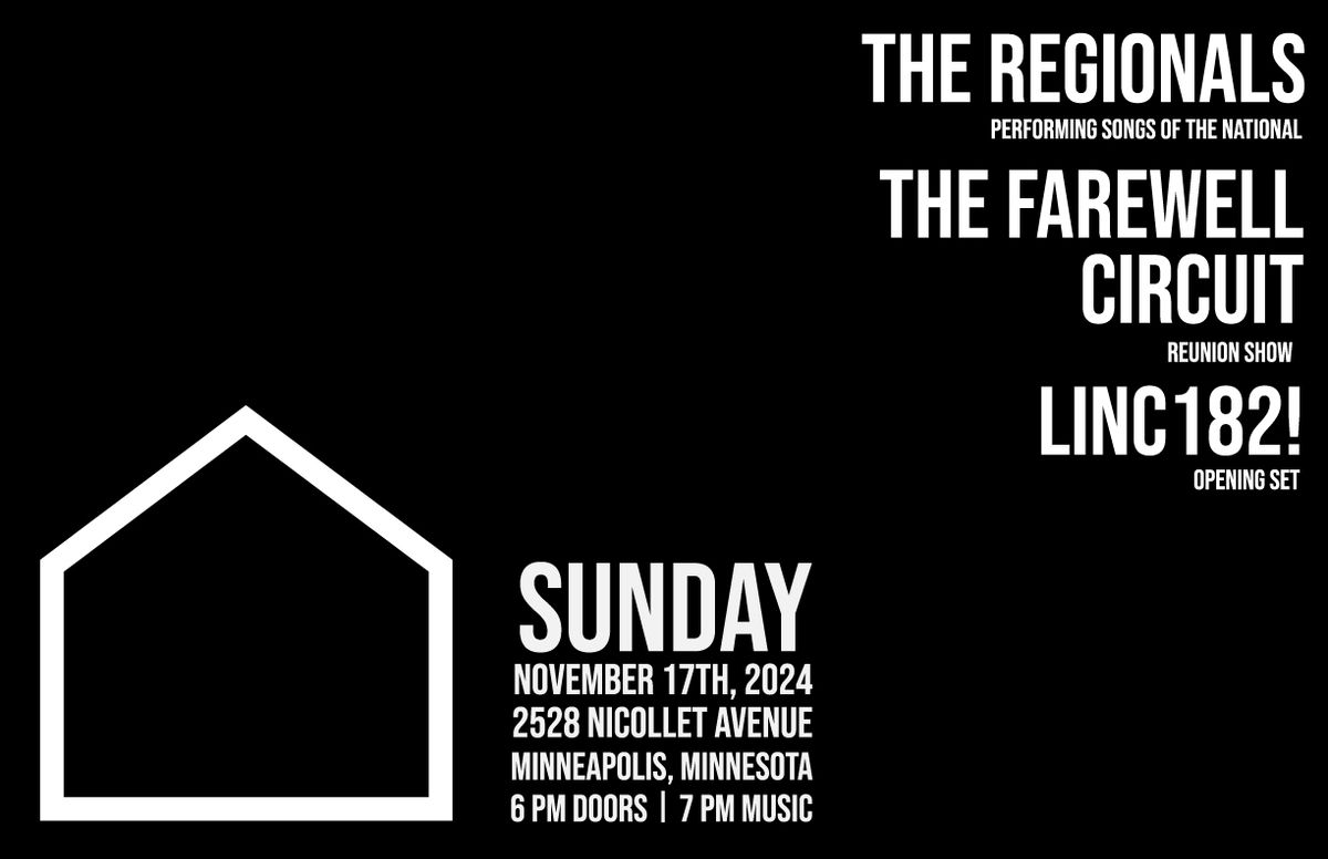 SUN 11.17.24 Lincoln's 40th at Icehouse (MPLS, MN) The Regionals \/ Farewell Circuit \/ Linc182