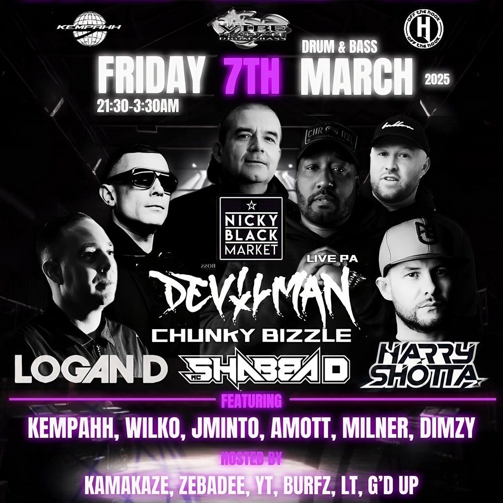 DRUM & BASS @ TRAMPS WORCESTER - FRIDAY 7th MARCH 2025