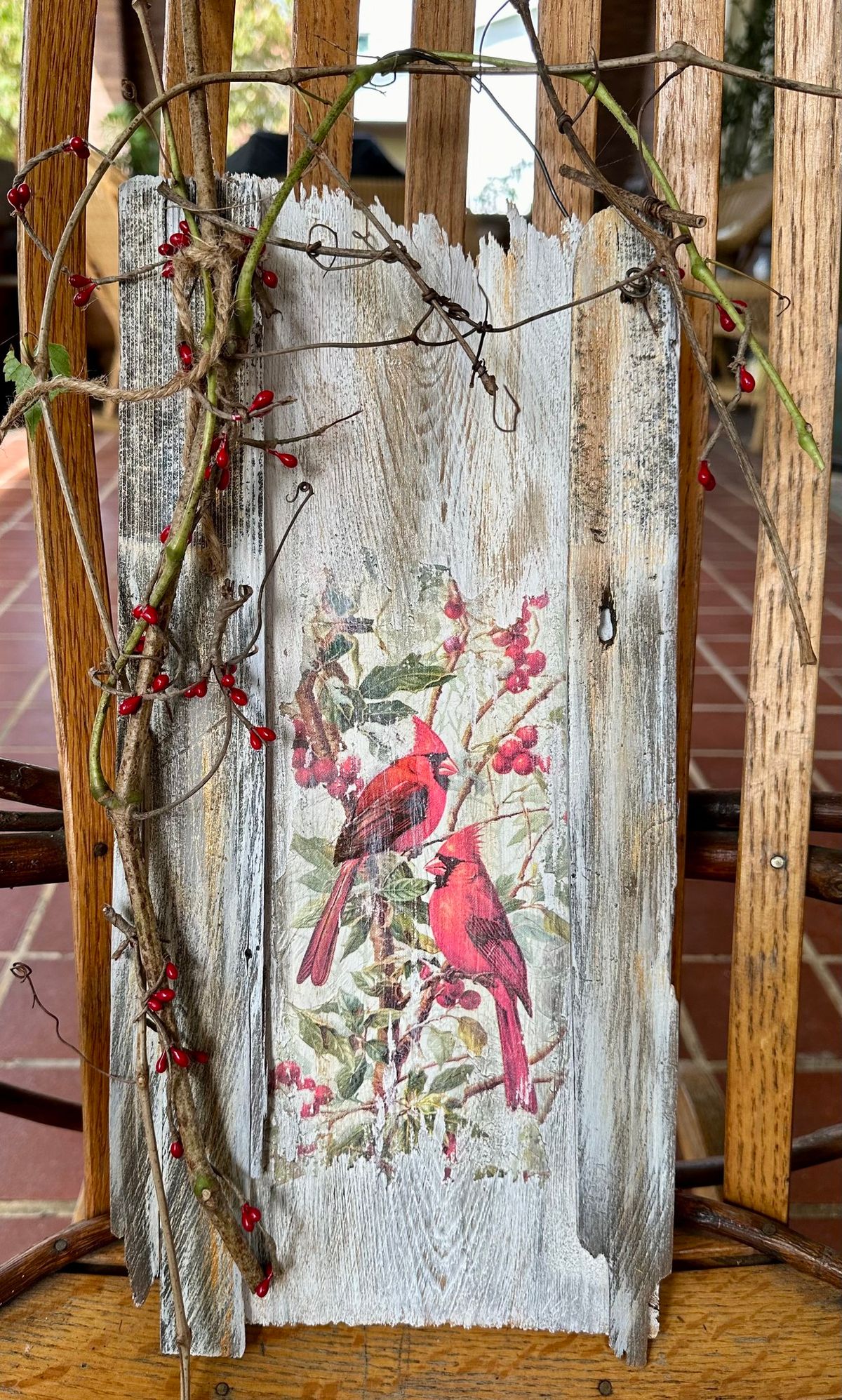 Decoupaged Cardinals