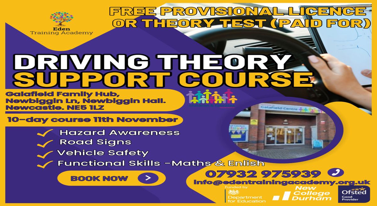 Driving Theory Course, Newcastle - 10-Days