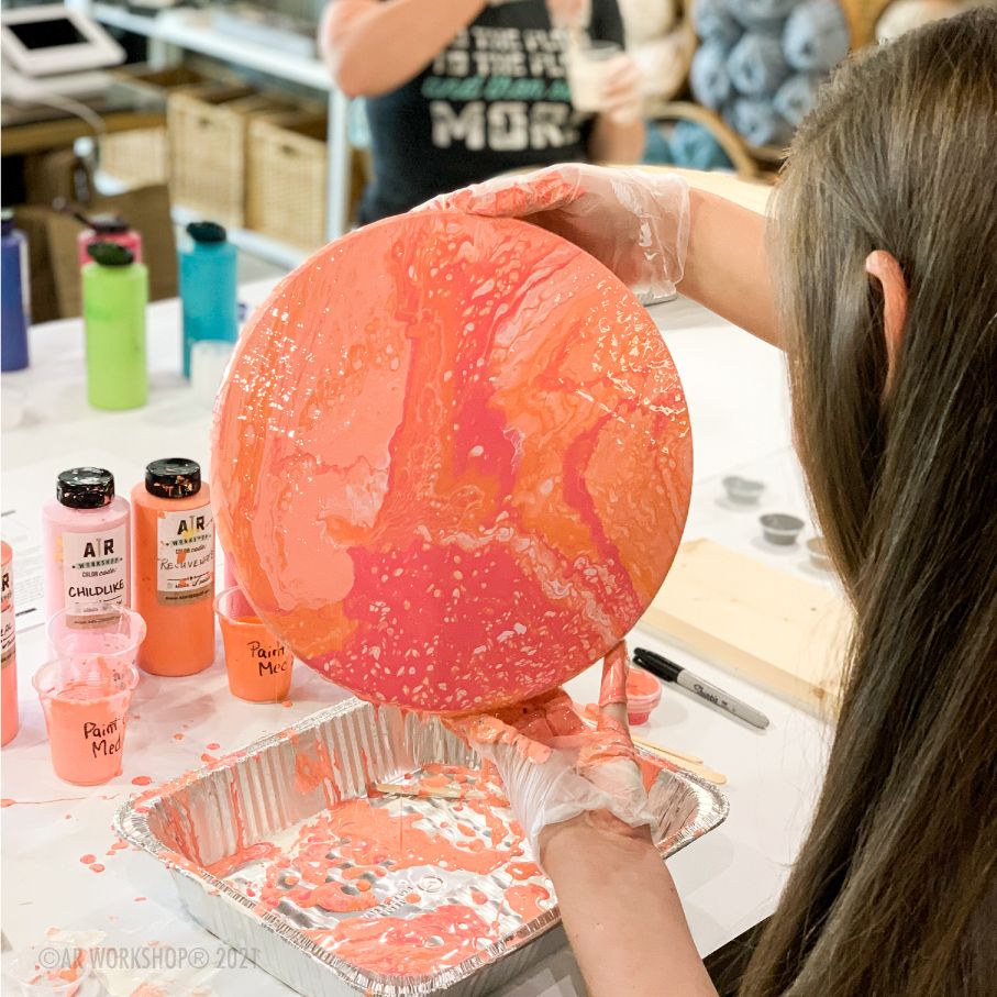 Marbleized Paint Pouring Workshop!