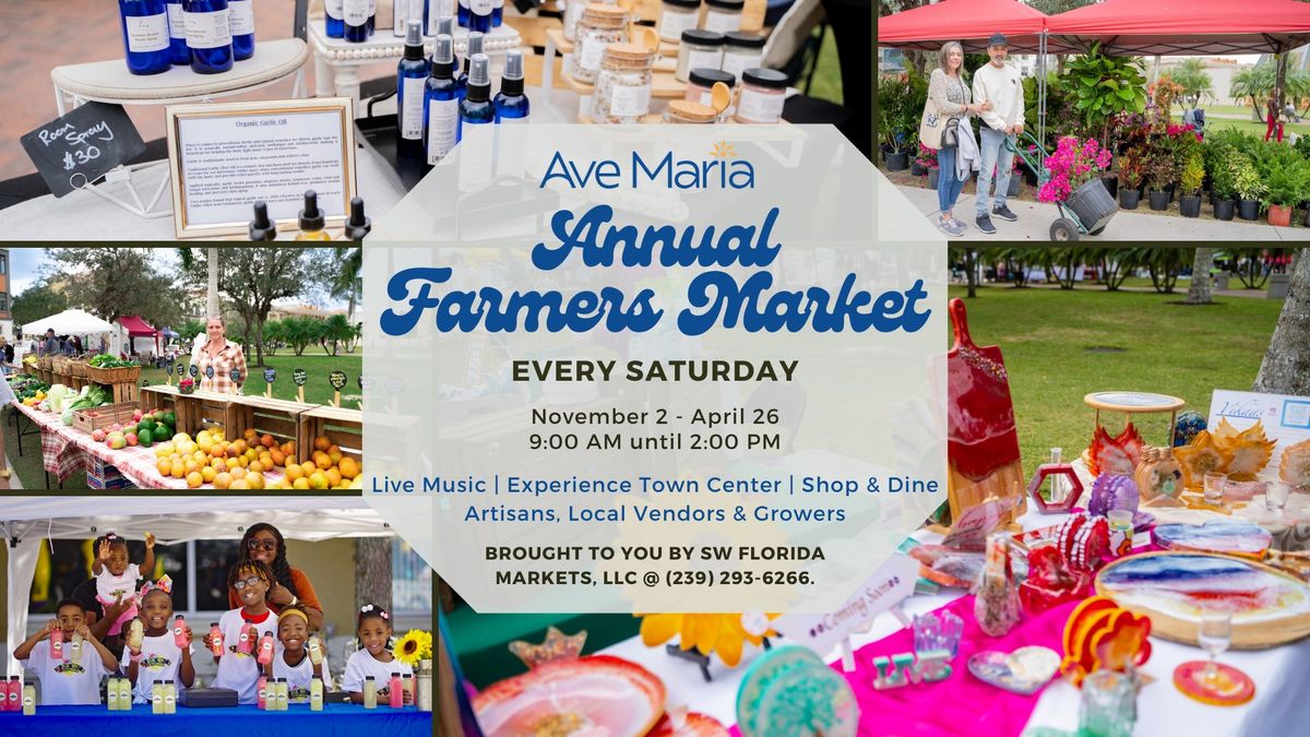 Annual Ave Maria Farmers Market & Live Music