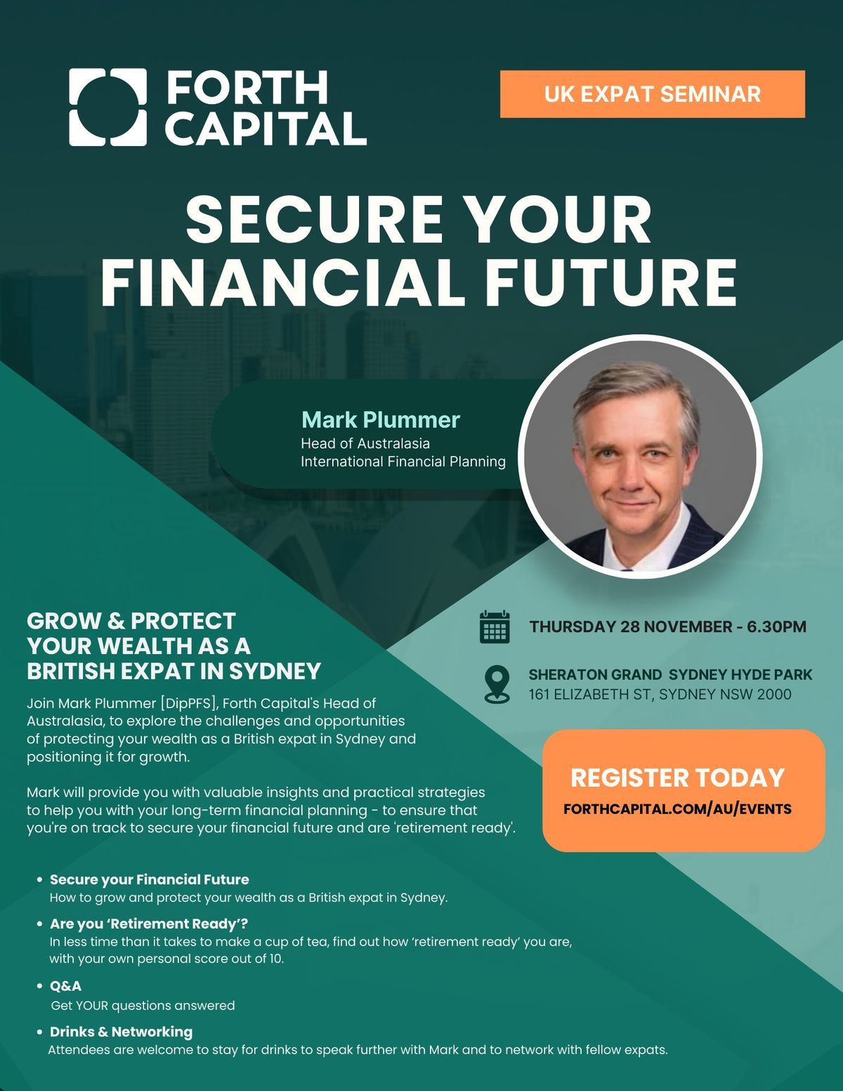 Seminar - Grow & Protect Your Future Wealth as a British Expat in Sydney