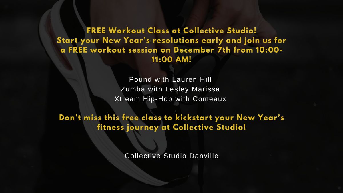 FREE workout class! 3 Classes in one - Pound, Zumba, Hip-Hop Step