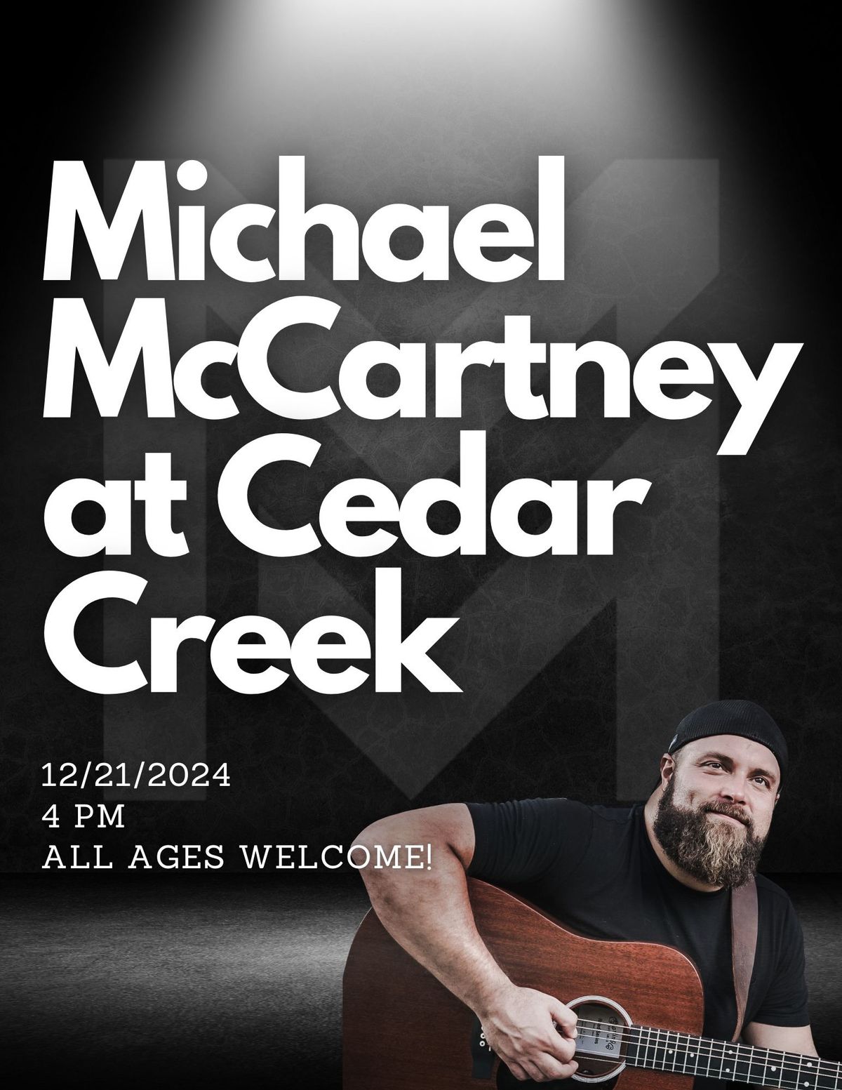 Michael McCartney Live at Cedar Creek!!!