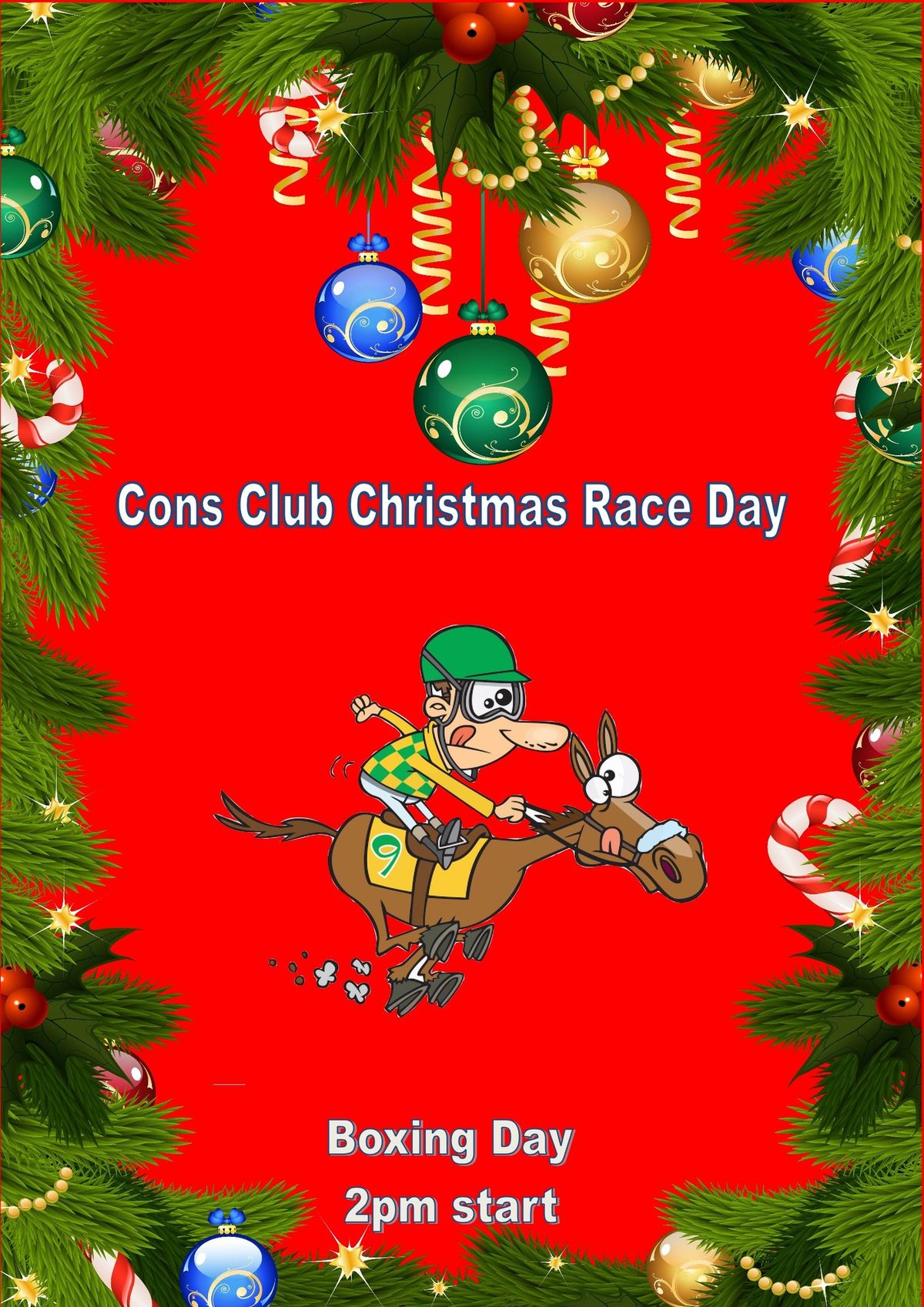 Westbury Cons Club: Race Day \ud83d\udc0e \ud83c\udf84