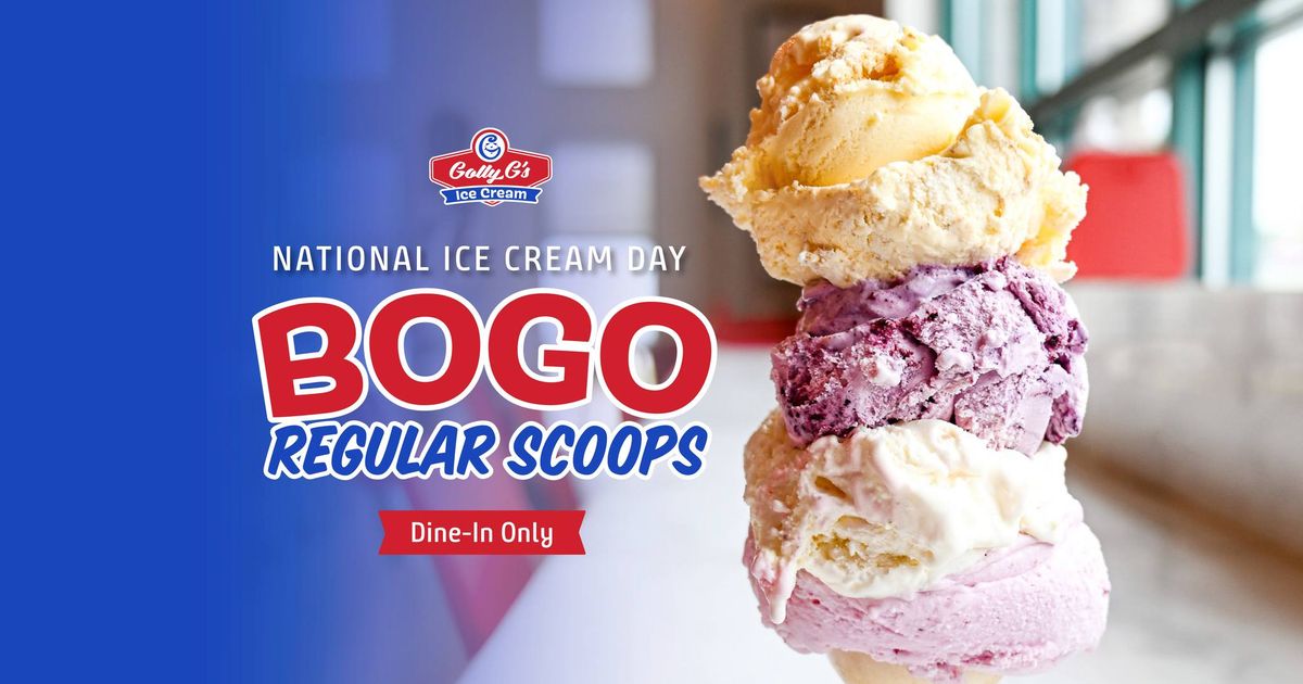 National Ice Cream Day at Golly G's