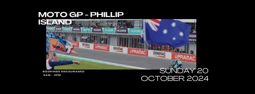 MOTO GP - Phillip Island Circuit at The Vale Bistro & Bar