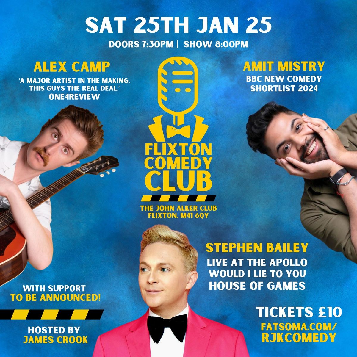 Flixton Comedy Club: 25th Jan, featuring Stephen Bailey.