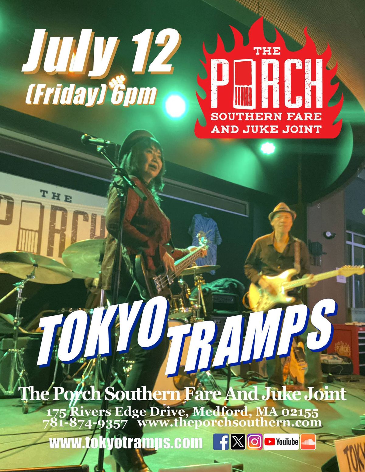 TOKYO TRAMPS @The Porch Southern Fare and Juke Joint!!