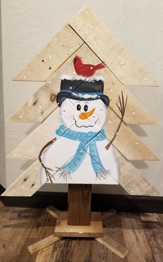 Snowman on Tree Painting Event at Scottys in Kaukauna!