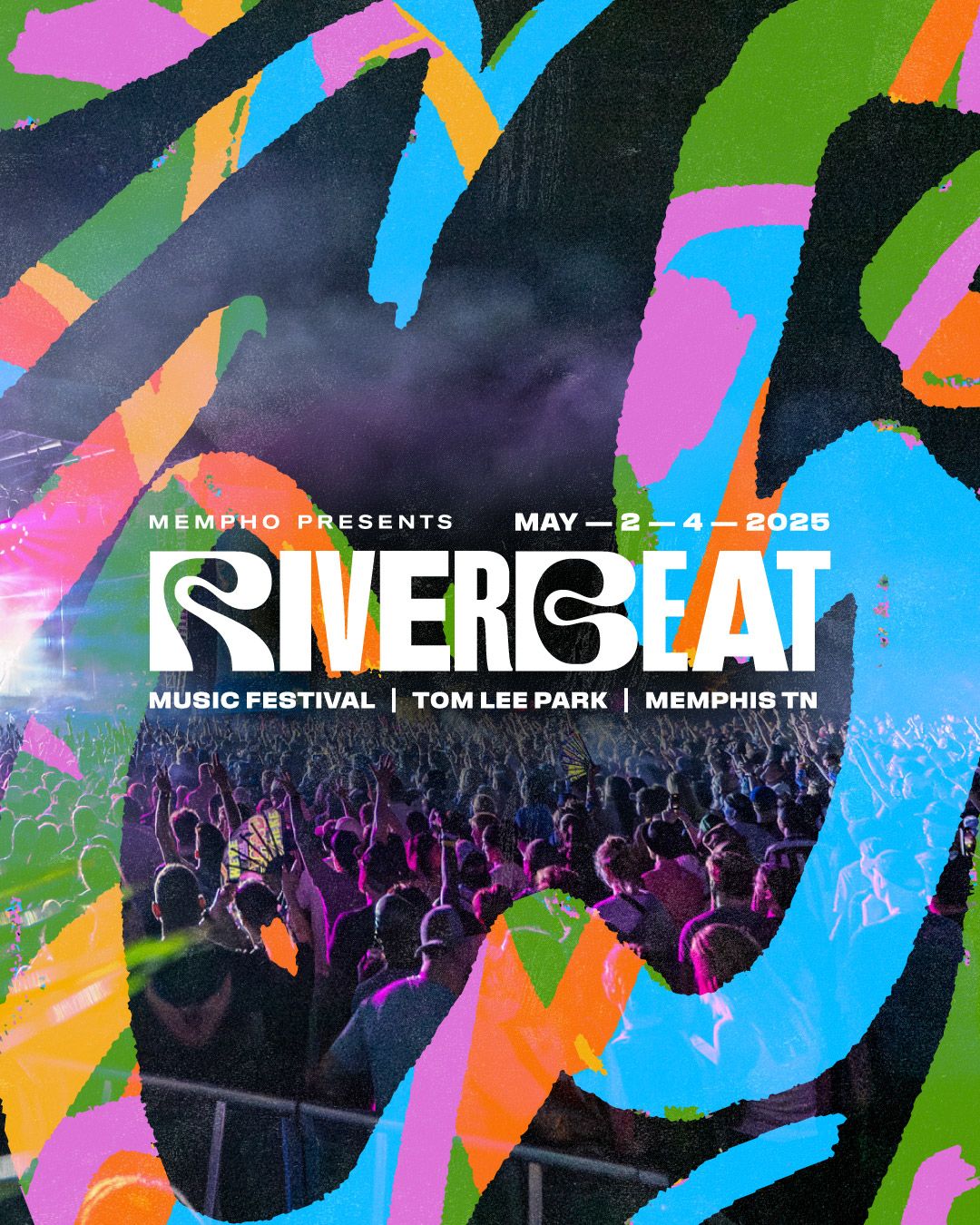 RiverBeat Music Festival May 2-4, 2025 - Tom Lee Park - Memphis, TN