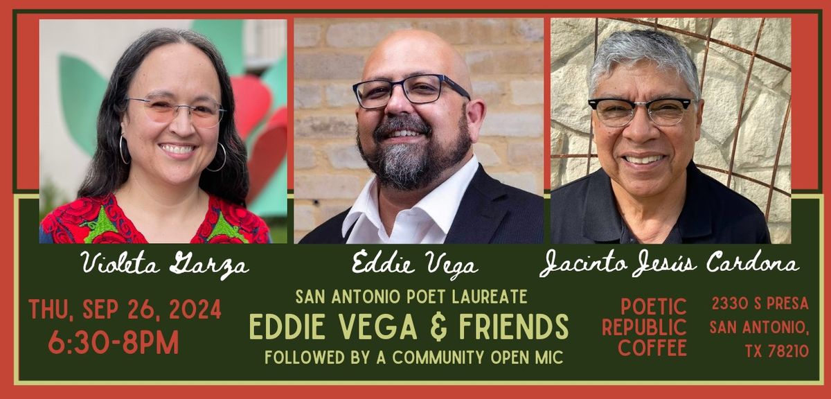 A Gemini Ink Author Reading: San Antonio Poet Laureate Eddie Vega & Friends