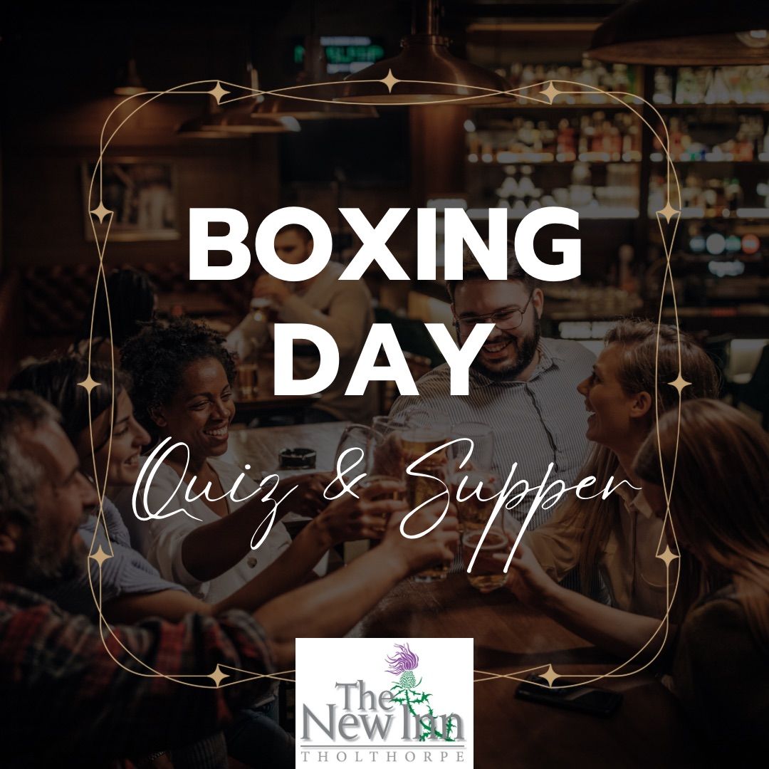 Boxing Day Quiz and Supper