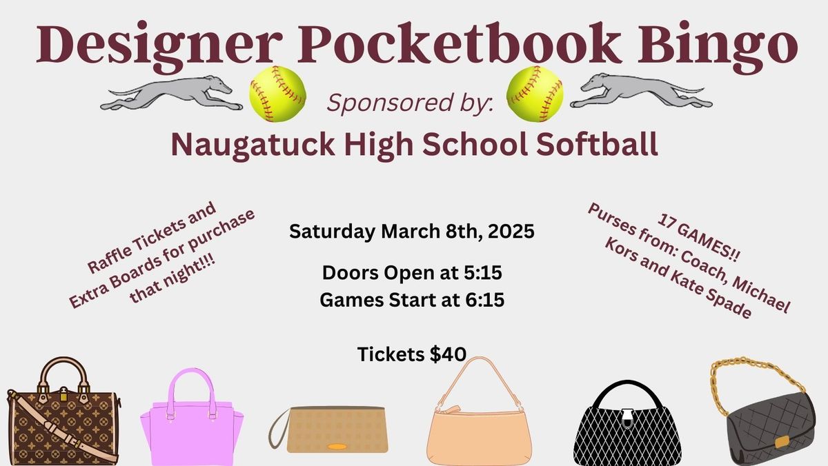 Naugatuck Softball Designer Pocketbook Bingo