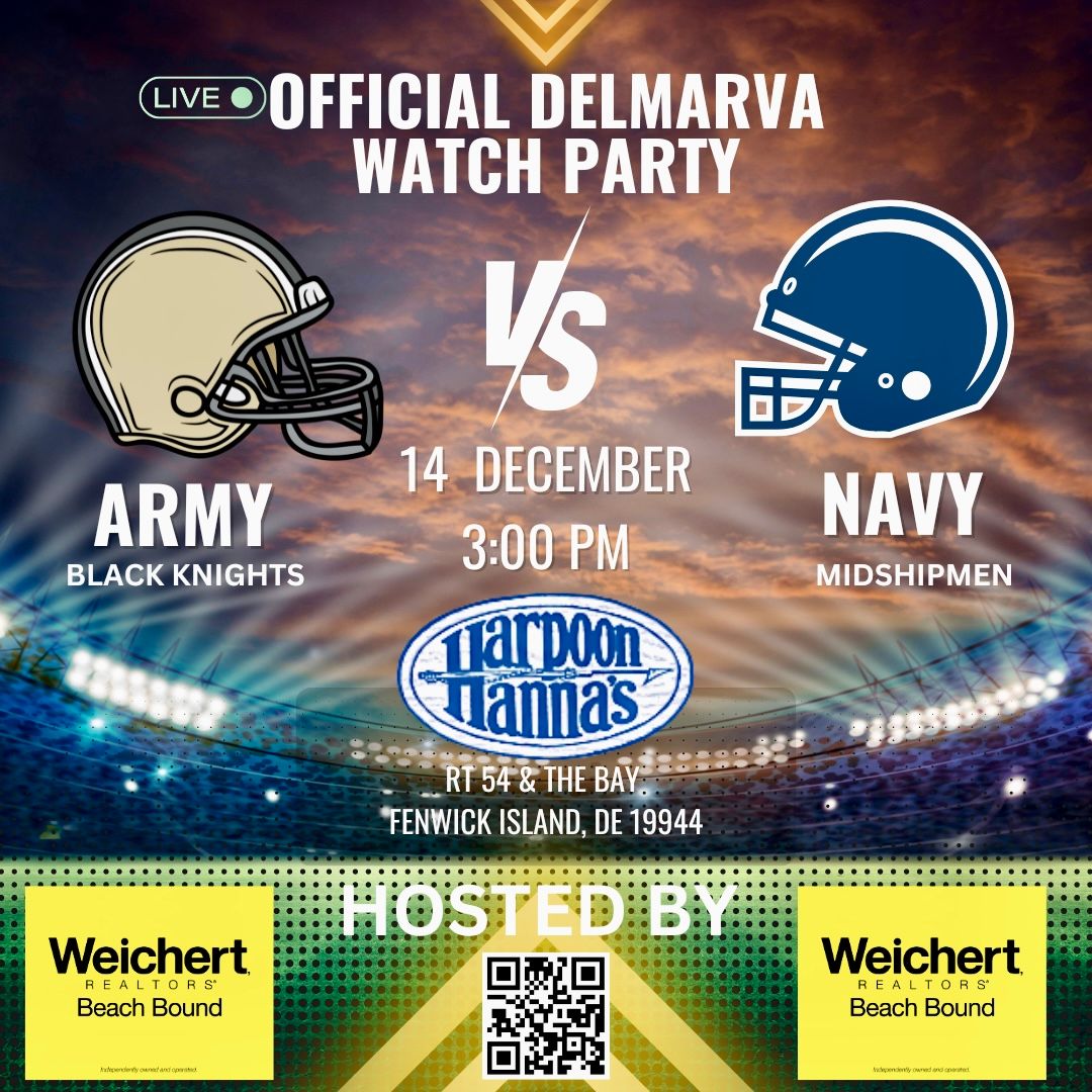 Official DelMarVa Army vs Navy Football Game Watch Party!