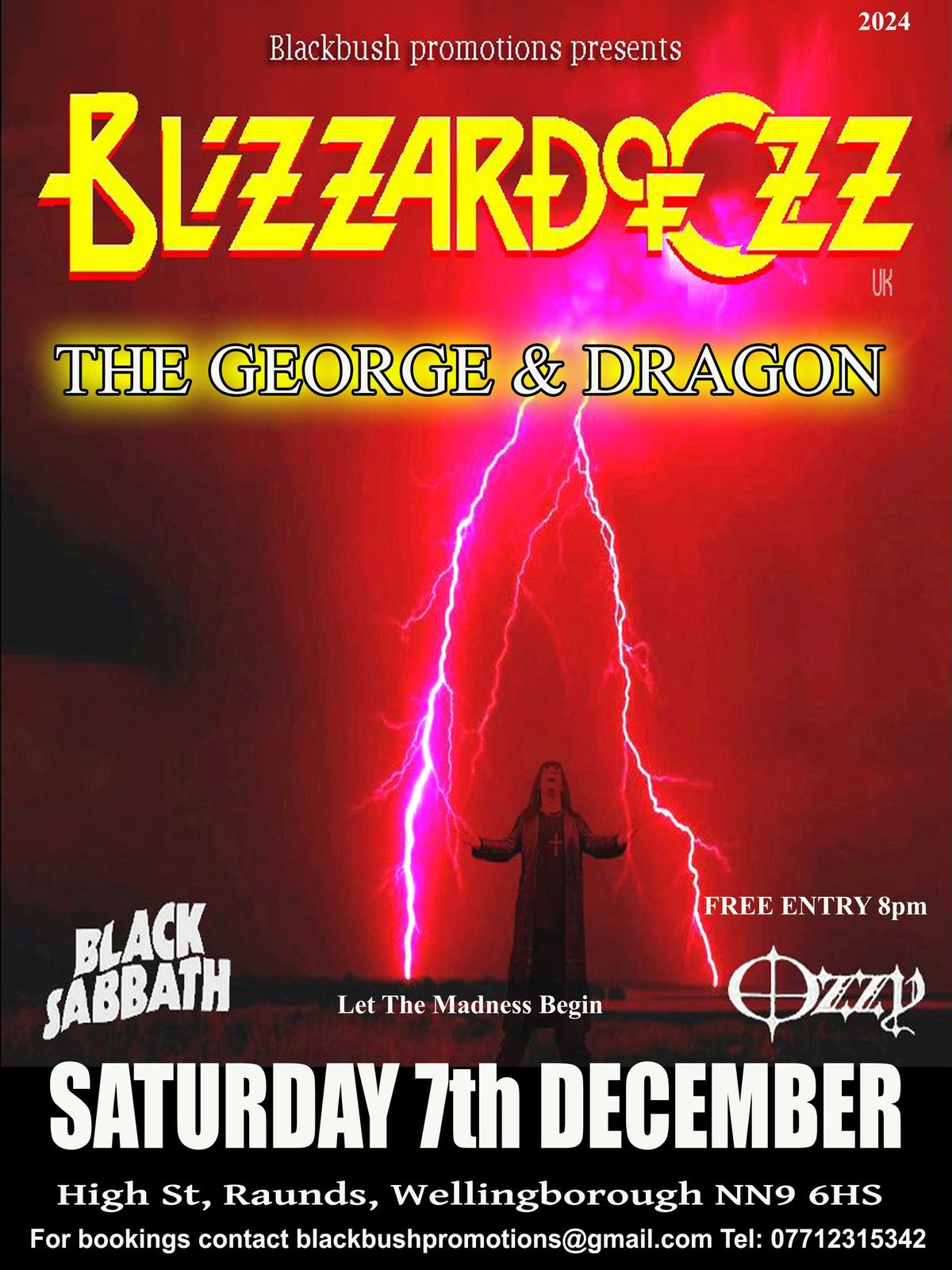 BLIZZARD of OZZ @ GEORGE & DRAGON RAUNDS