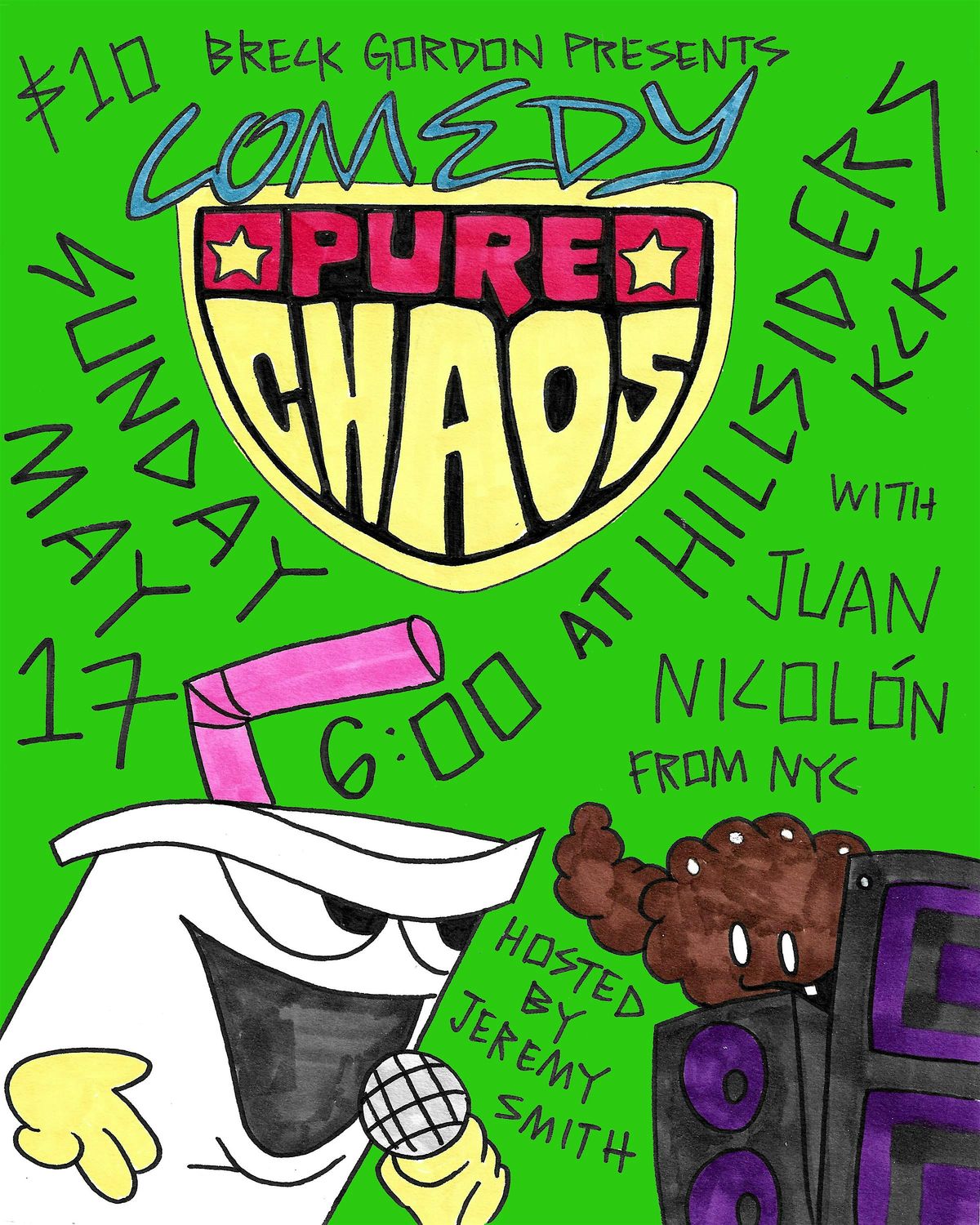 Pure Chaos Comedy at Hillsiders KCK ft. Juan Nicol\u00f3n