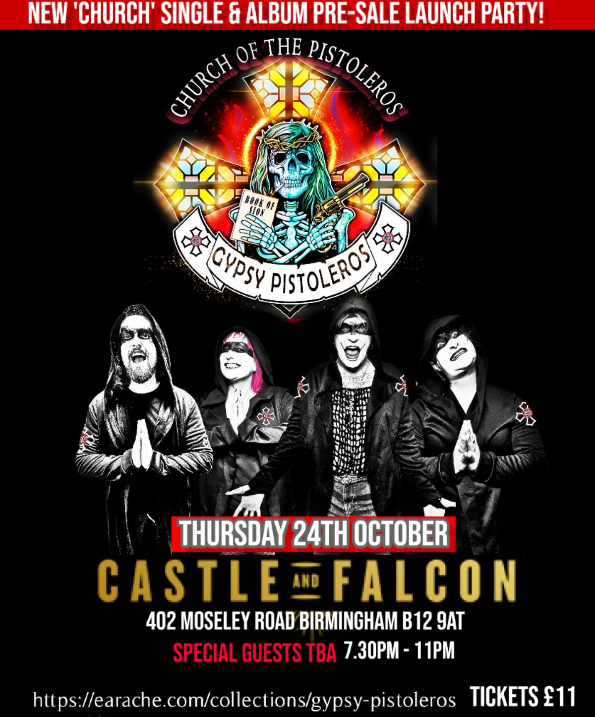 Gypsy Pistoleros Single Launch Party @ The Castle & Falcon, Birmingham