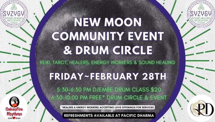 New Moon Community Event & Drum Circle