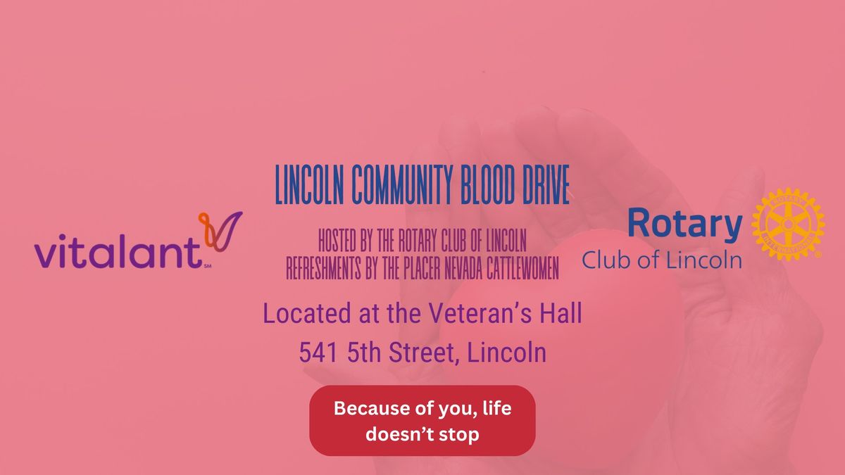 Lincoln Community Blood Drive