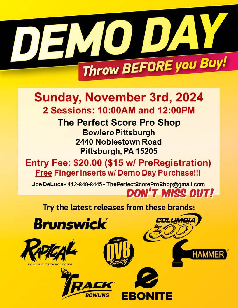 Demo Event: The Perfect Score Pro Shop @ Bowlero Pittsburgh