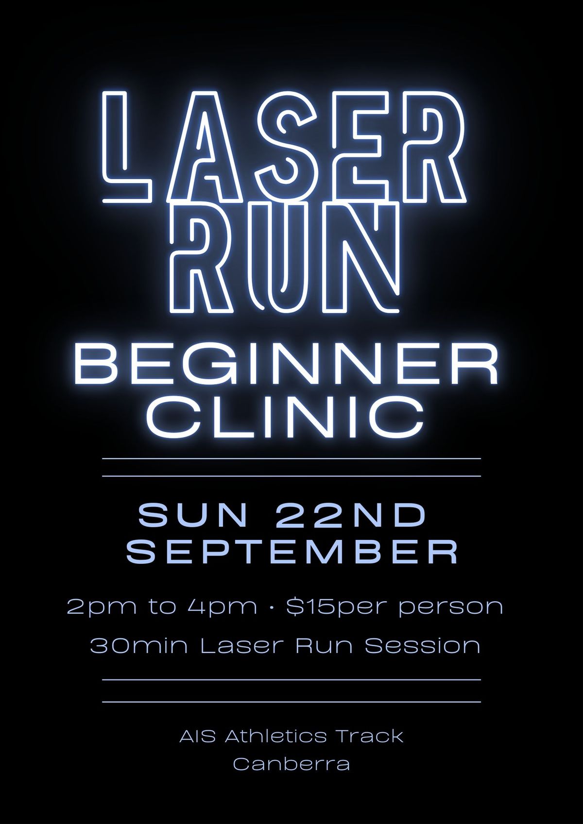 Laser Run Beginner clinic