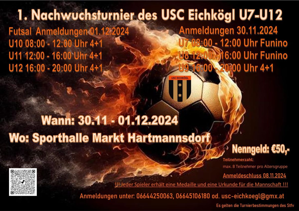 1.Nachwuchsturnier des USC Eichk\u00f6gl 30.11.2024 - 01.12.2024