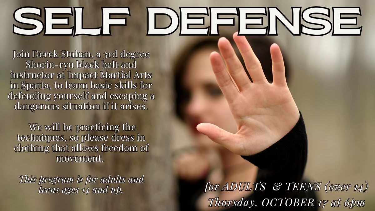 Self Defense For Adults and Teens 14+