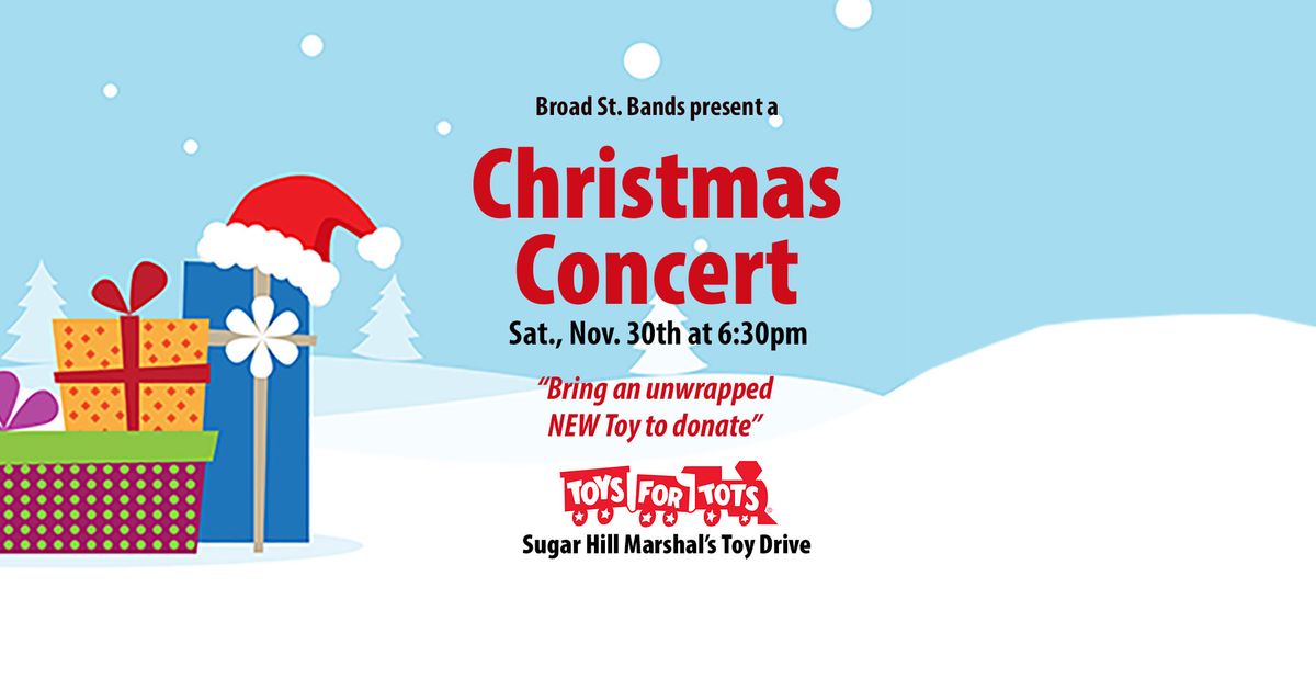 FREE Community Christmas "Toys for Tots" benefit concert 2024