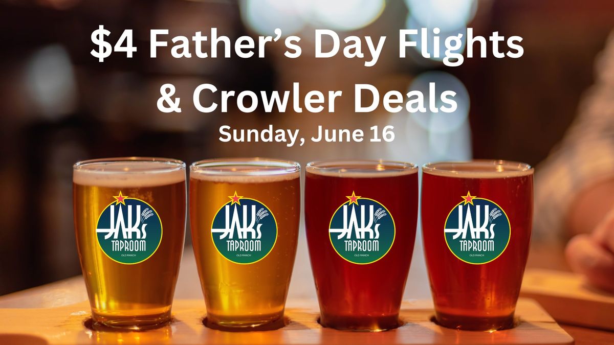 $4 Father's Day Flights & Crowler Deals