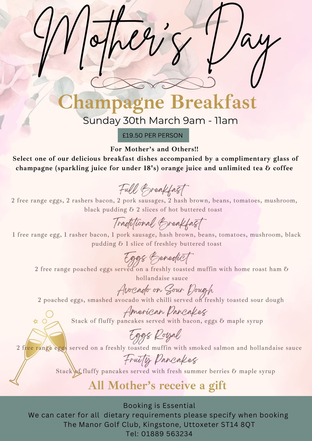 Mother's Day 'Champagne Breakfast'