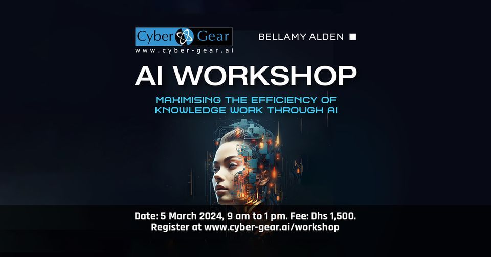 Boost Productivity & Efficiency with AI Workshop by Cyber Gear