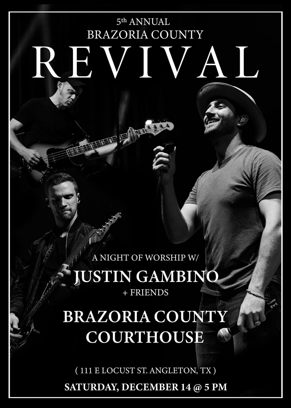 Brazoria County REVIVAL - A Night of Worship w\/ Justin Gambino + Friends