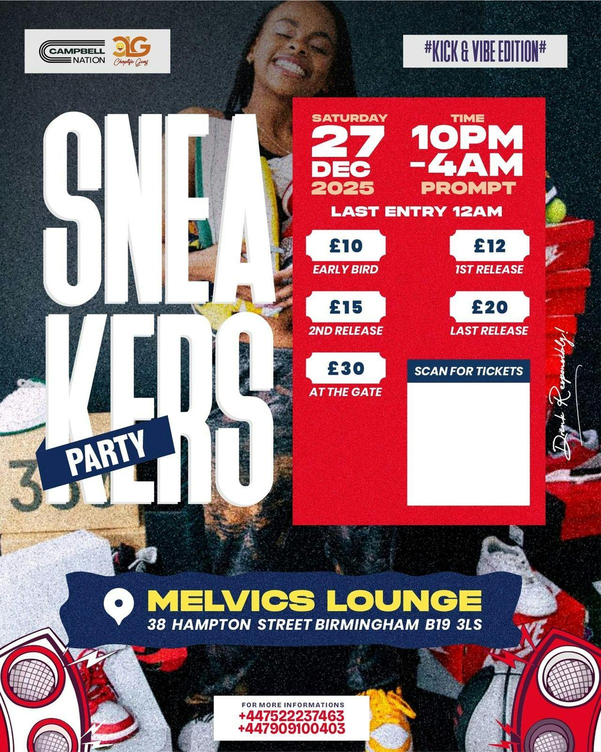 SNEAKERS PARTY- - - Vibes and kicks edition.