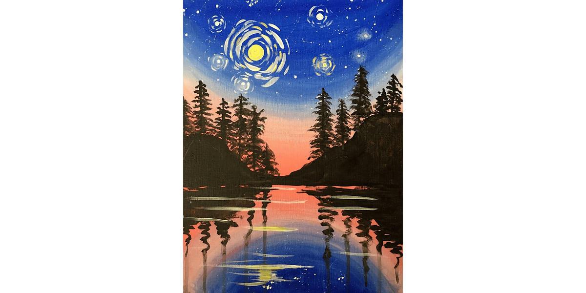 Starry Lake - Paint and Sip in Savannah | Classpop!\u2122
