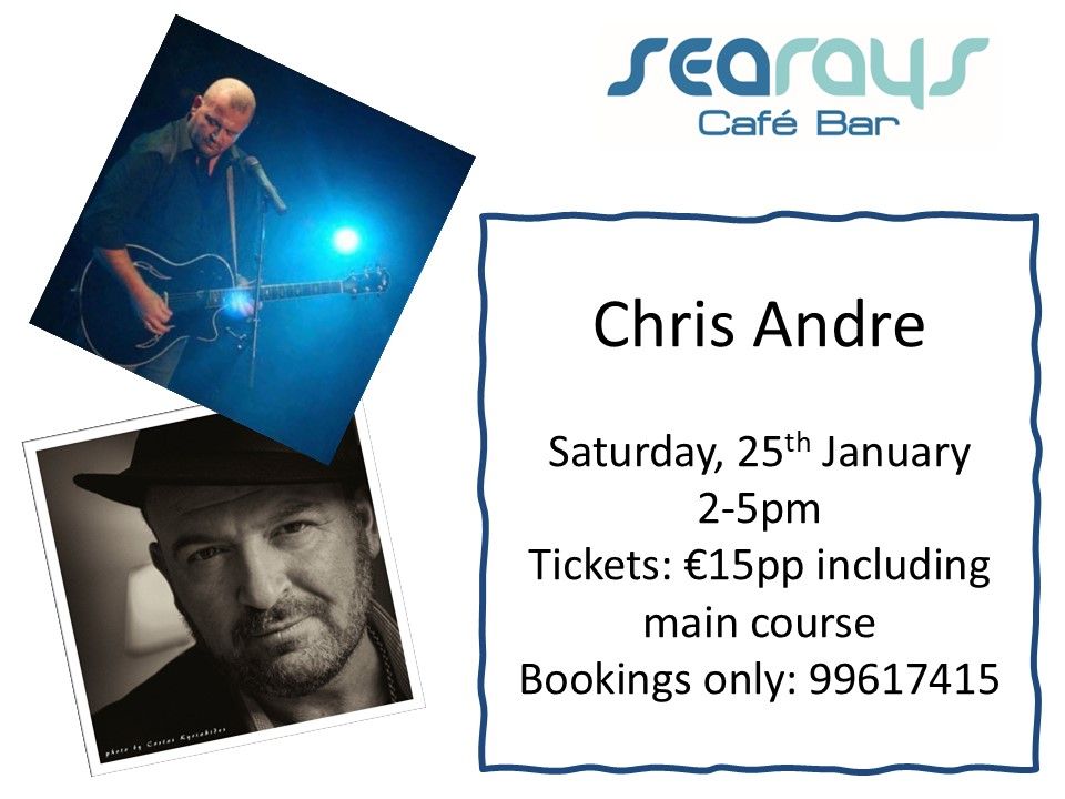 First music event of the season with Chris Andre live at Searays